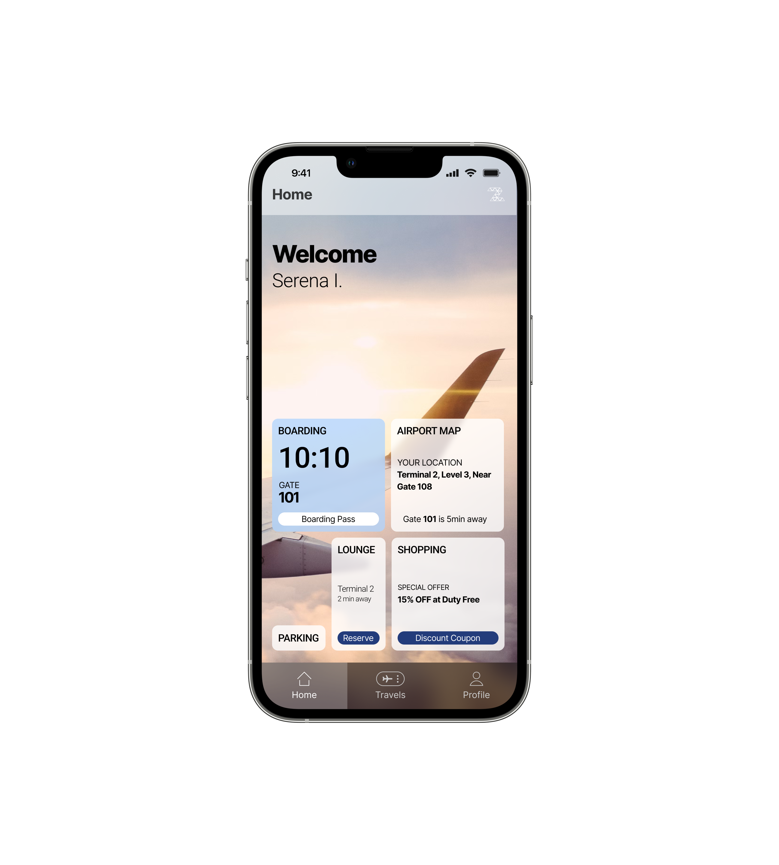 Zair app Home
